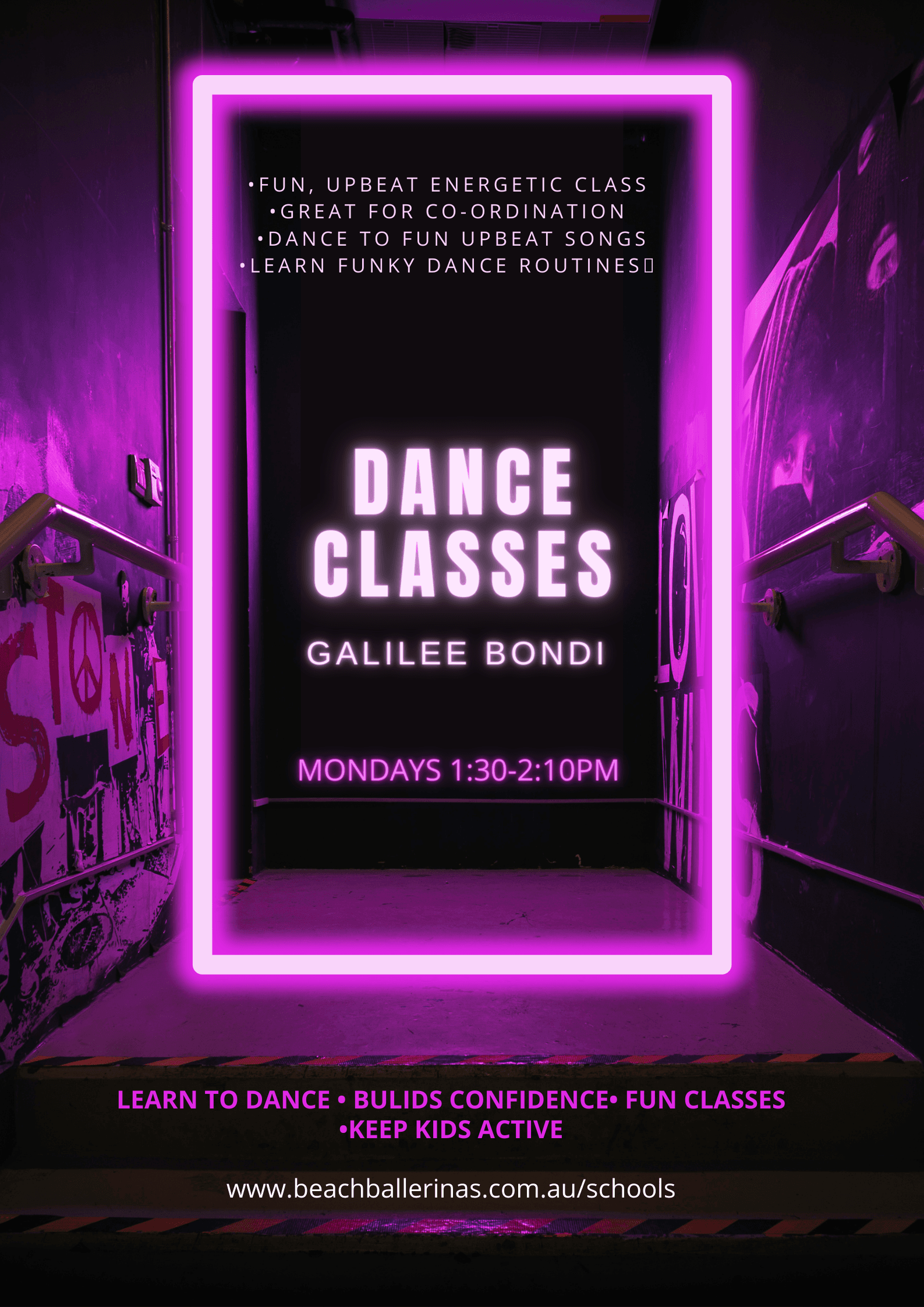 Galilee dance classes flyer
